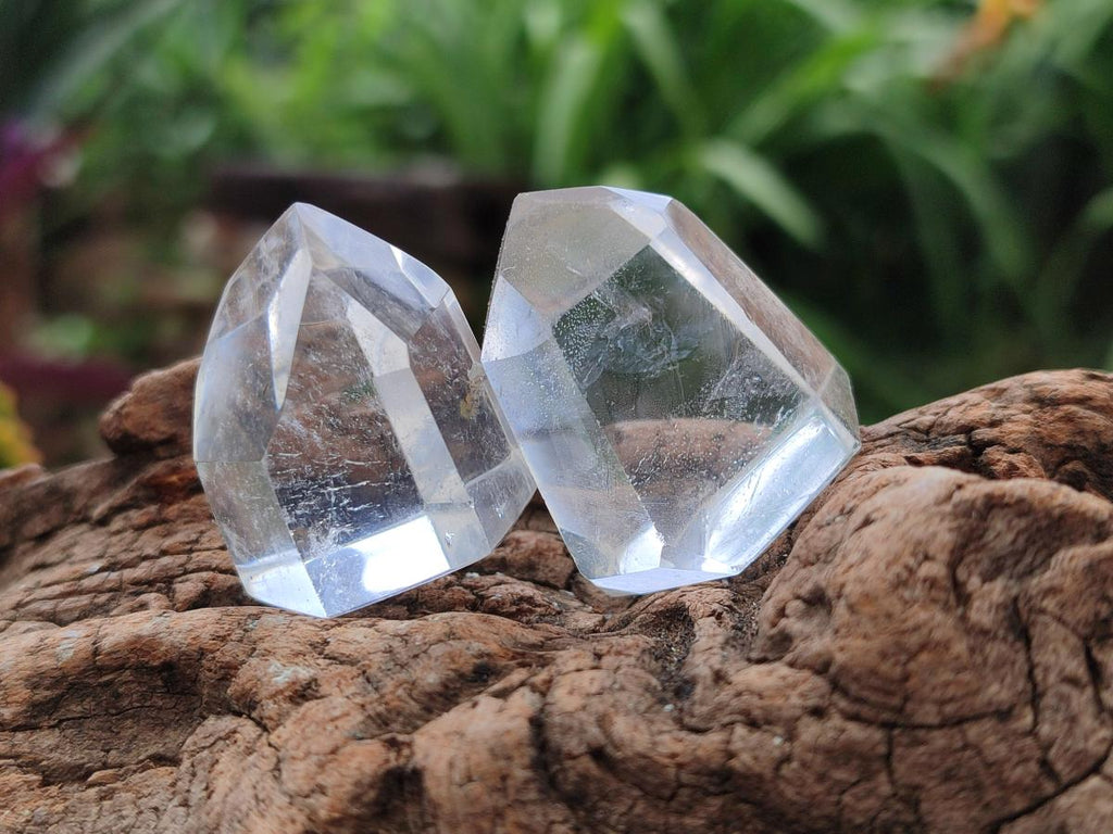 Polished Clear and Optic Quartz Crystals x 20 From Madagascar