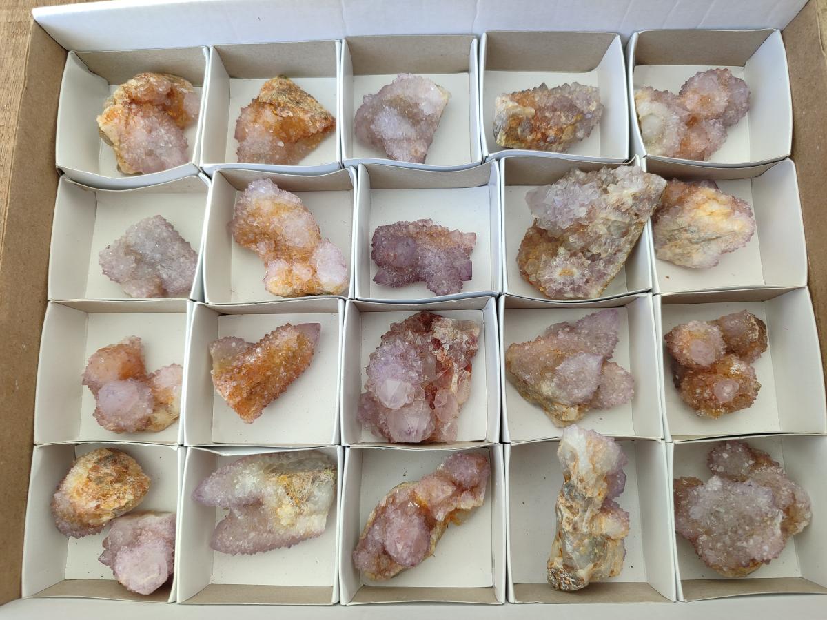 Natural Amethyst Spirit Crystals x 21 From Boekenhouthoek, South Africa