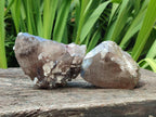 Natural Smokey Quartz Crystals x 4 From Mulanje, Malawi