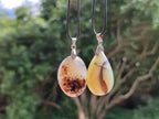 Hand Made Dendritic Agate Mixed Shaped Pendants x 12 From Madagascar