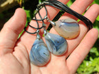 Hand Made Dendritic Agate Mixed Shaped Pendants x 12 From Madagascar
