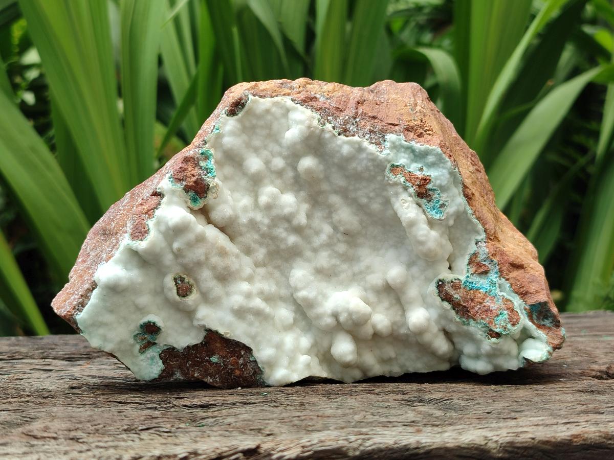 Natural Rare White Hemimorphite with Chrysocolla x 2 From Lupoto Mine, Congo