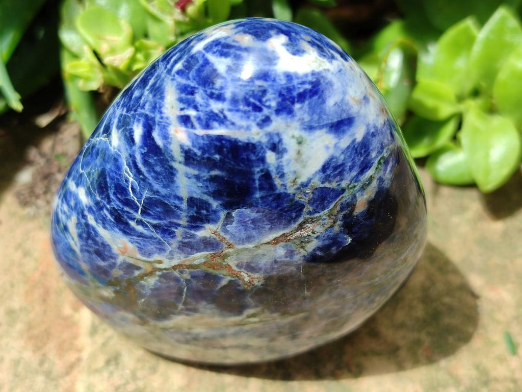 Polished Sodalite Standing Free Forms x 3 From Kunene River, Namibia