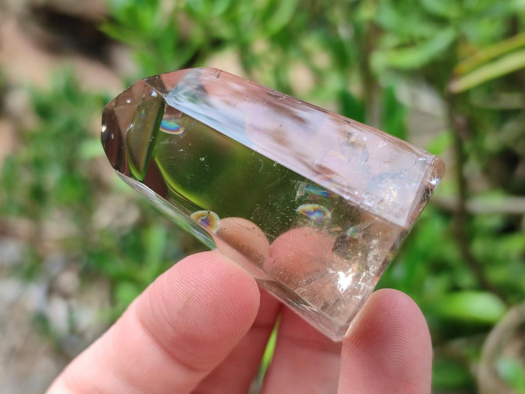 Polished Mix of Smokey Phantom Quartz Crystals x 12 From Madagascar