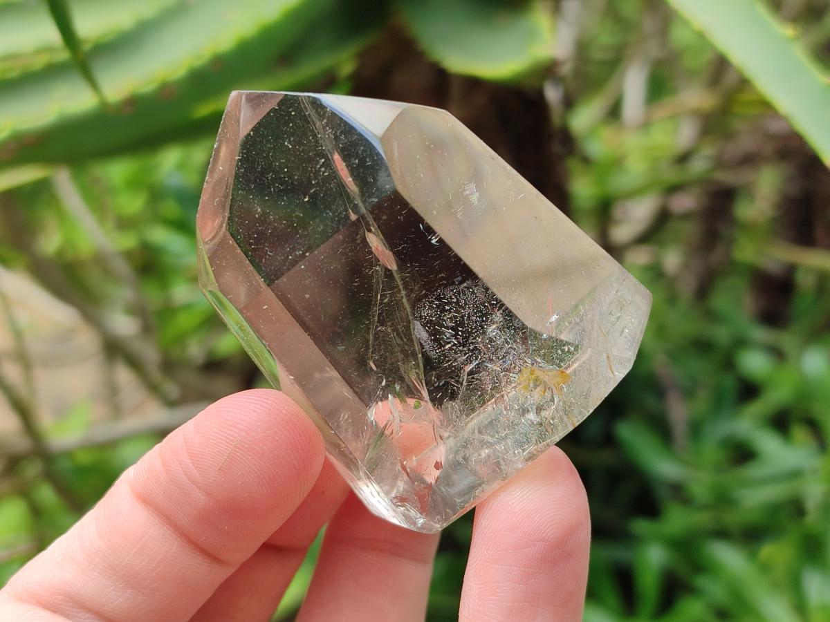 Polished Mix of Smokey Phantom Quartz Crystals x 12 From Madagascar