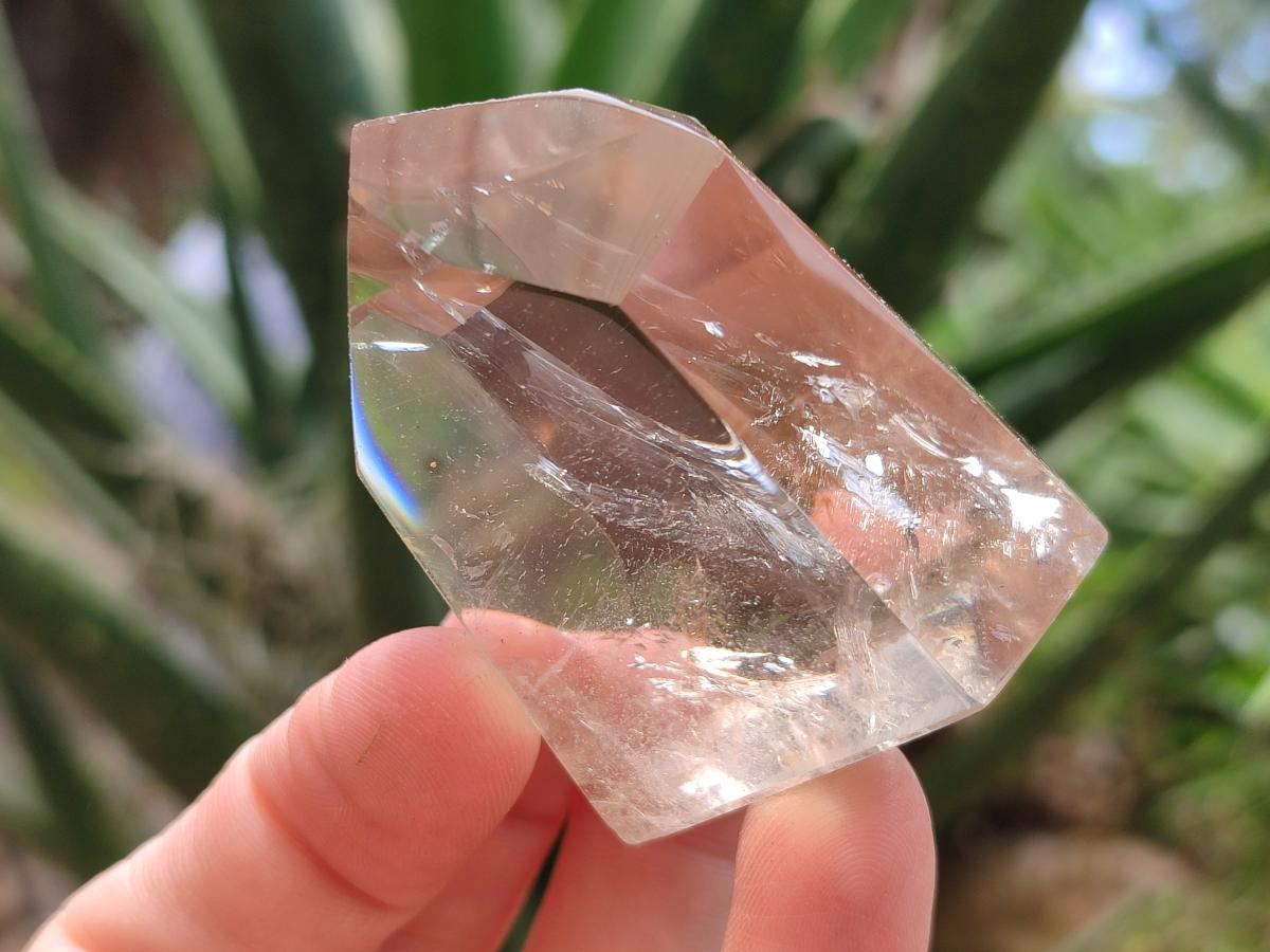 Polished Mix of Smokey Phantom Quartz Crystals x 12 From Madagascar