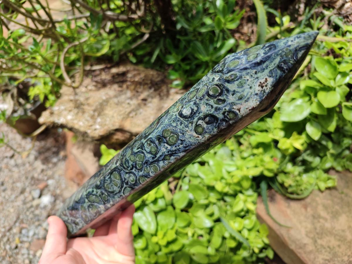 Polished Stromatolite Display Crystals x 2 From Katsepy, Madagascar