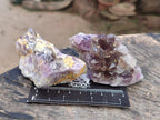 Natural Rare Amethyst Asylum Quartz Clusters x 12 From Luena, Congo
