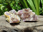 Natural Rare Amethyst Asylum Quartz Clusters x 12 From Luena, Congo