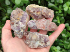 Natural Rare Amethyst Asylum Quartz Clusters x 12 From Luena, Congo