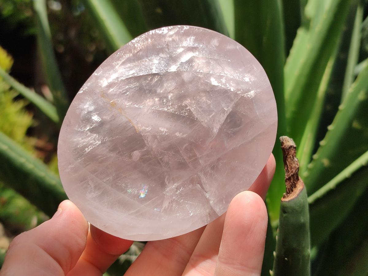 Polished Gemmy Rose Quartz Bowls x 6 From Madagascar