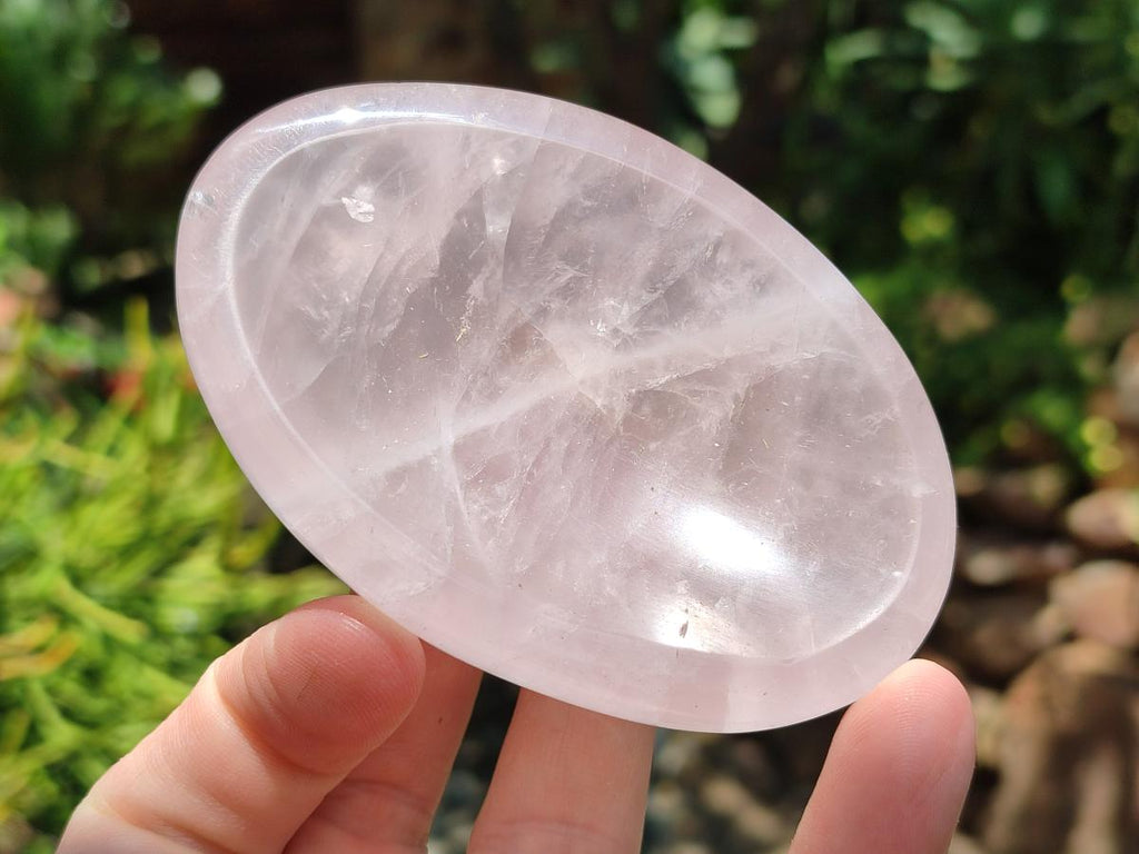 Polished Gemmy Rose Quartz Bowls x 6 From Madagascar
