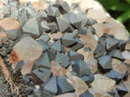 Natural Large Goethite Coated Blacknite Quartz Cluster x 1 From Madagascar