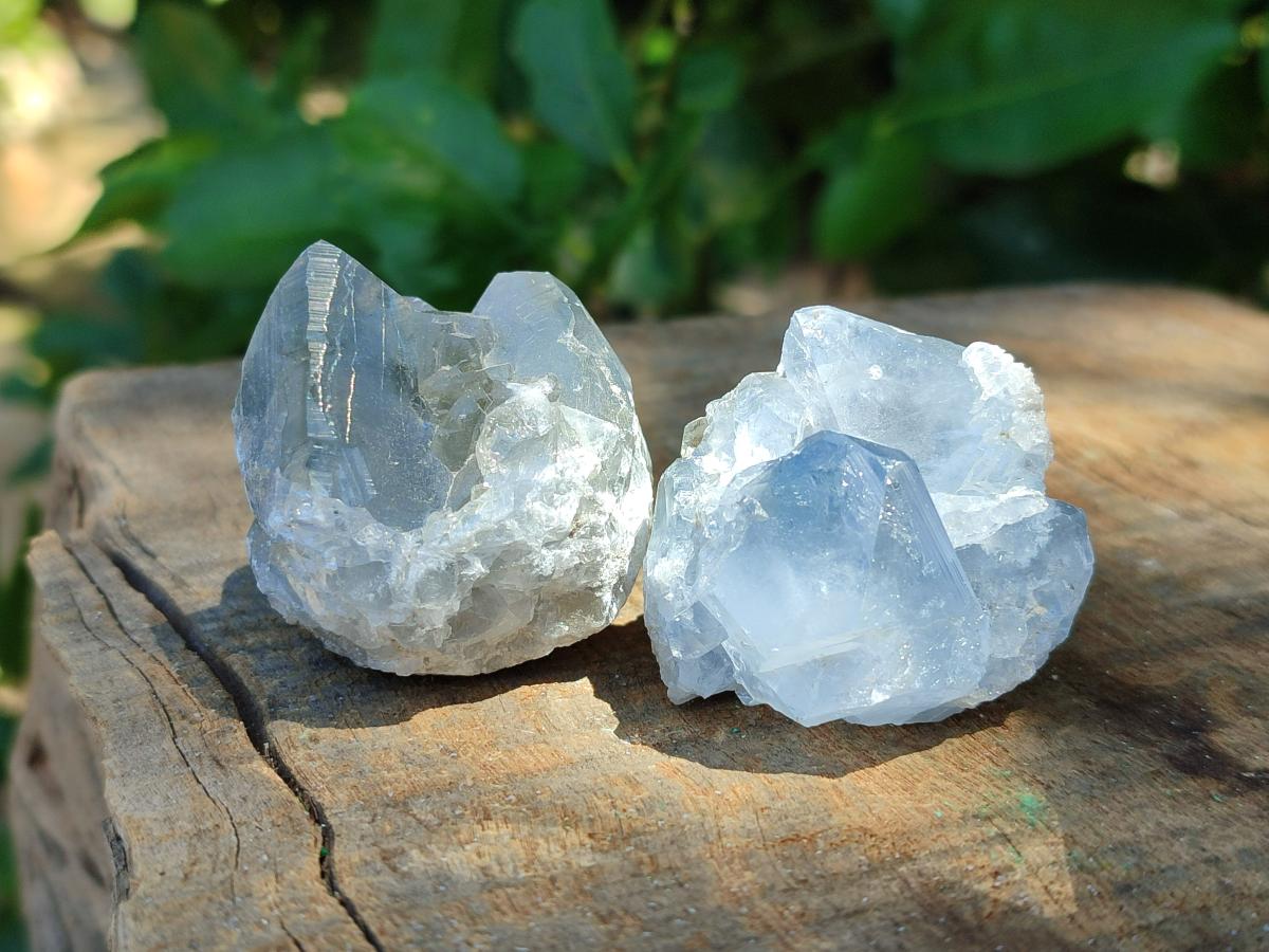 Natural Mini Blue Celestite Specimens x 37 From Sakoany, Madagascar
