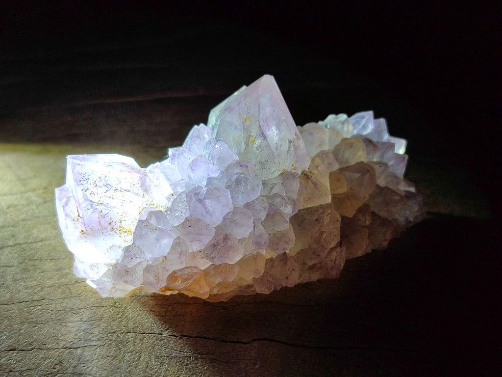 Natural Cactus Flower Amethyst Spirit Clusters x 12 From South Africa