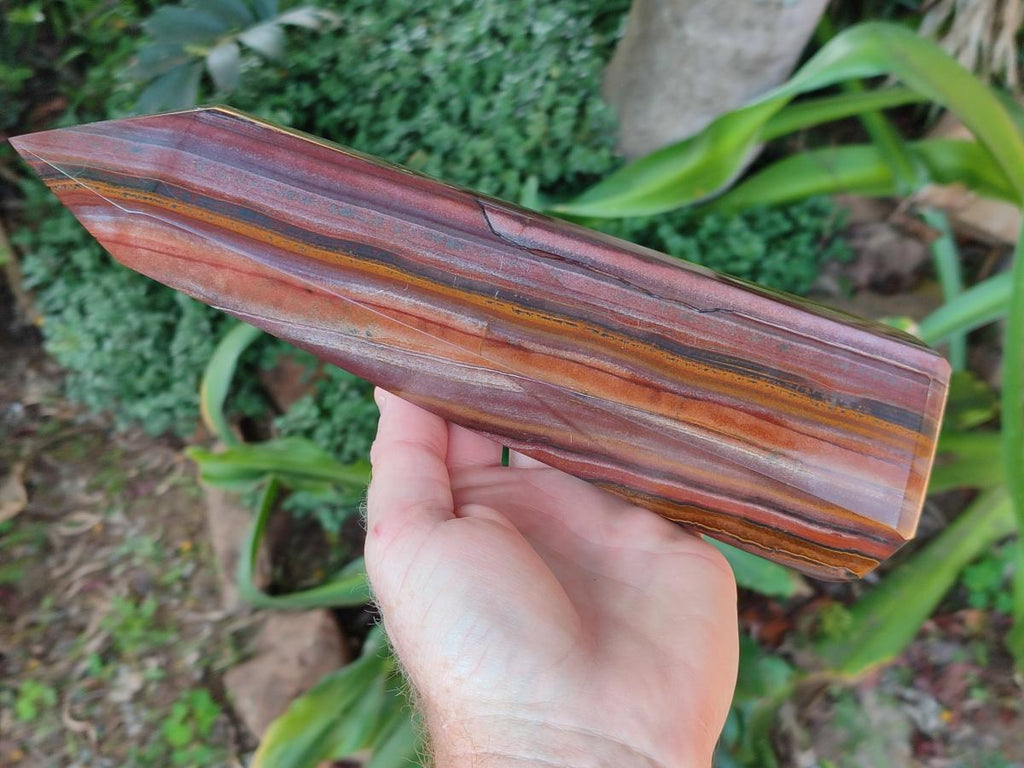 Polished Large Banded Tiger Iron Display Crystal x 1 From South Africa