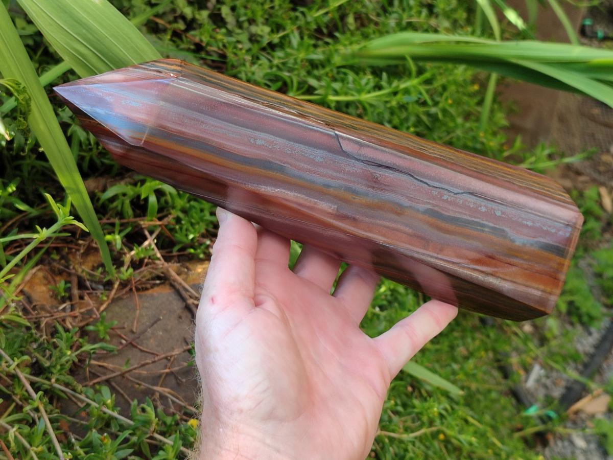 Polished Large Banded Tiger Iron Display Crystal x 1 From South Africa