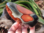 Polished Polychrome Jasper Standing Free Forms x 3 From NW Coast, Madagascar