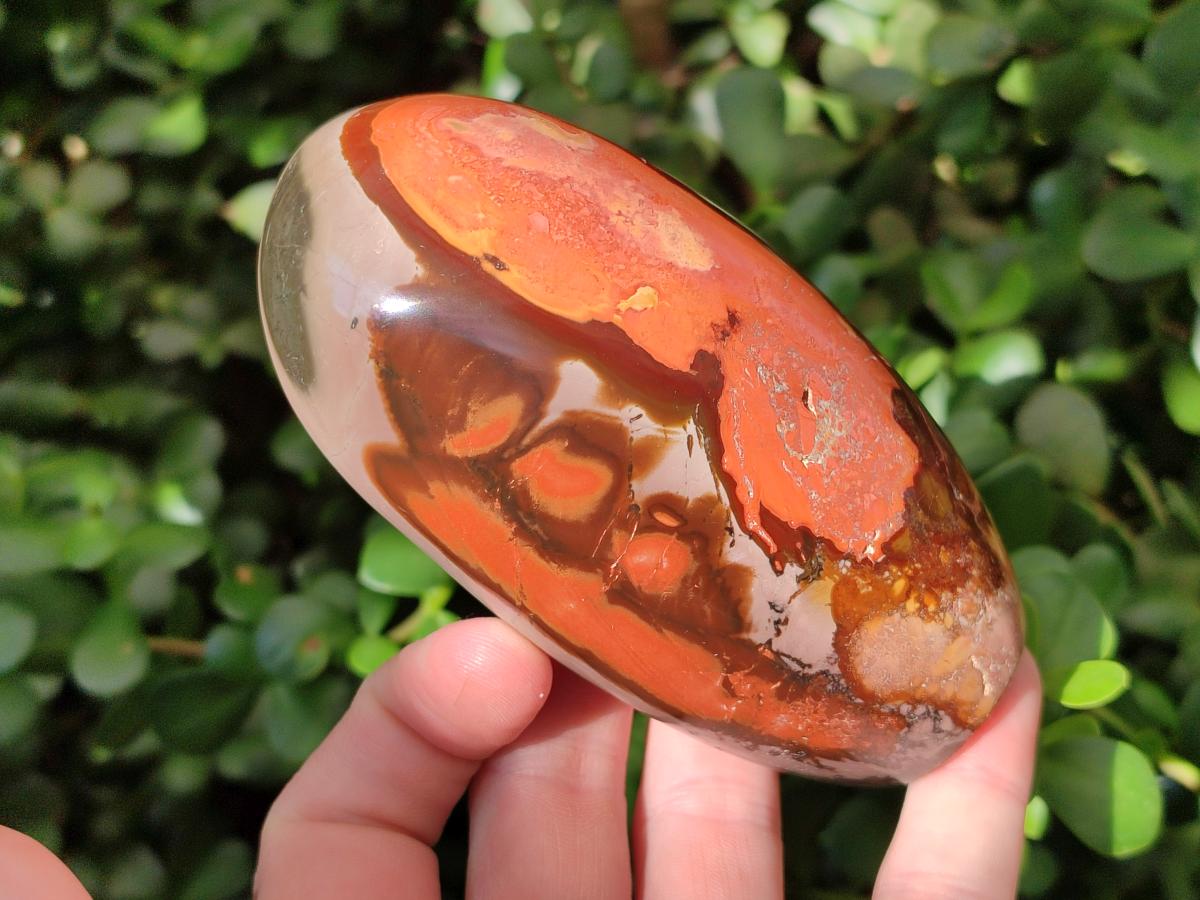 Polished Polychrome Jasper Standing Free Forms x 3 From NW Coast, Madagascar