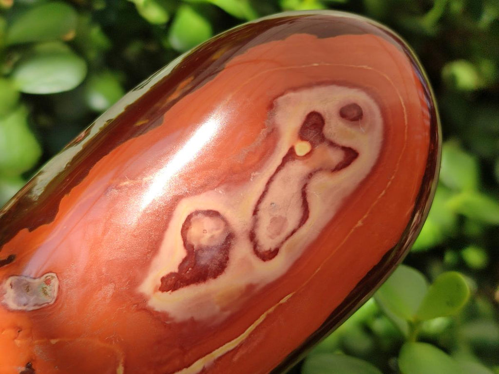 Polished Polychrome Jasper Standing Free Forms x 3 From NW Coast, Madagascar