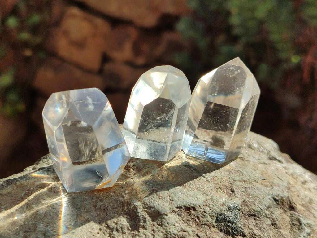 Polished Clear Quartz Crystals x 35 From Madagascar
