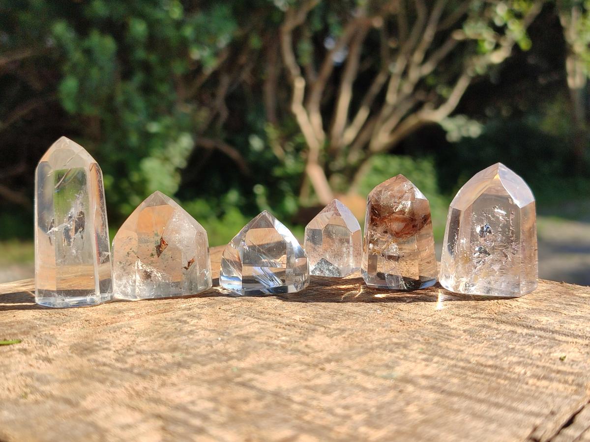 Polished Clear Quartz Crystals x 35 From Madagascar
