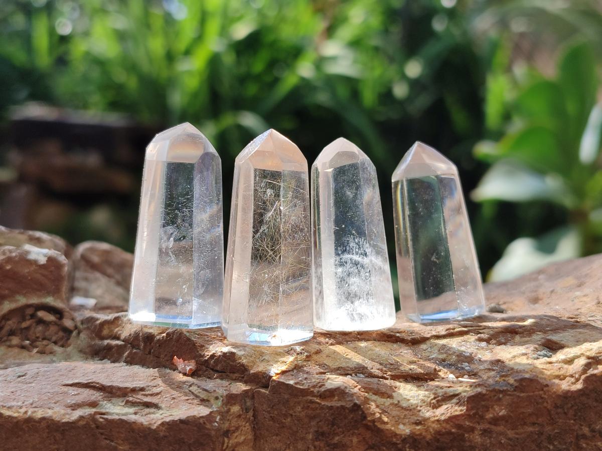 Polished Clear Quartz Crystals x 35 From Madagascar