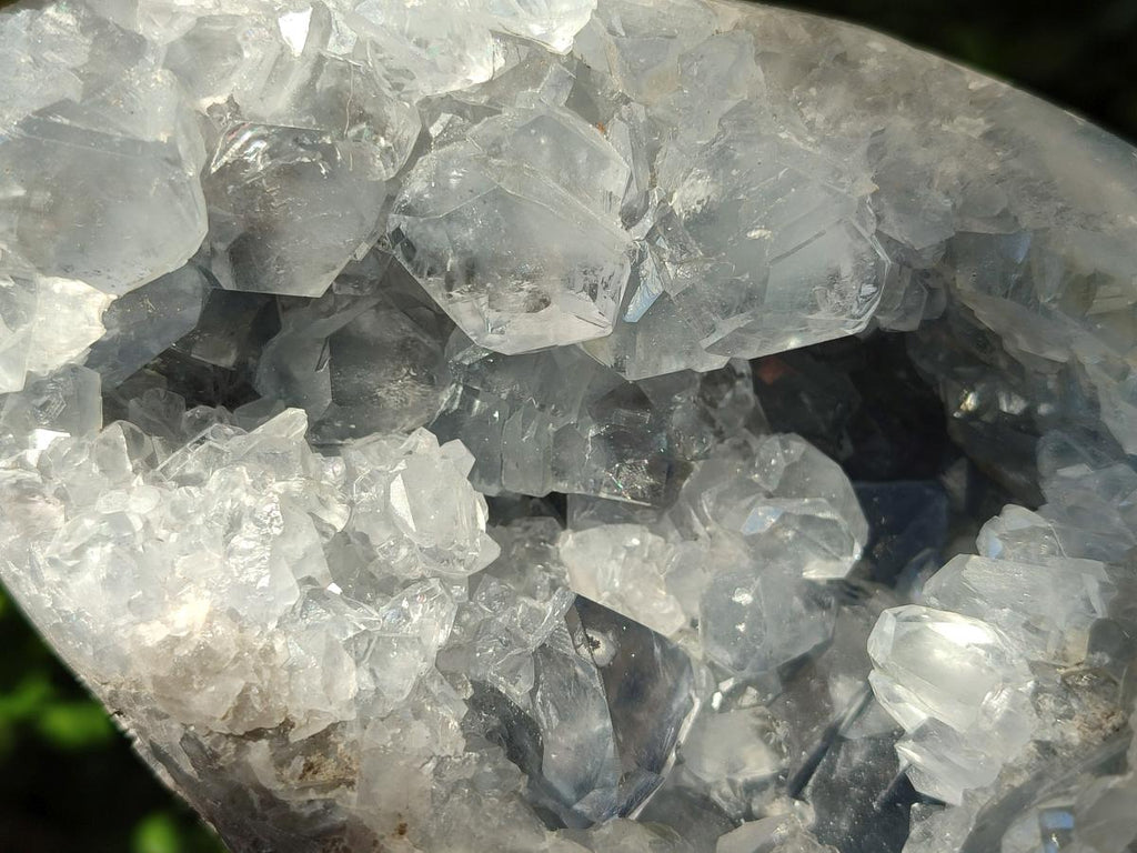 Polished Large Blue Celestite Egg x 1 From Sakoany, Madagascar