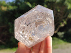 Polished Clear Quartz Window Crystals x 2 From Madagascar