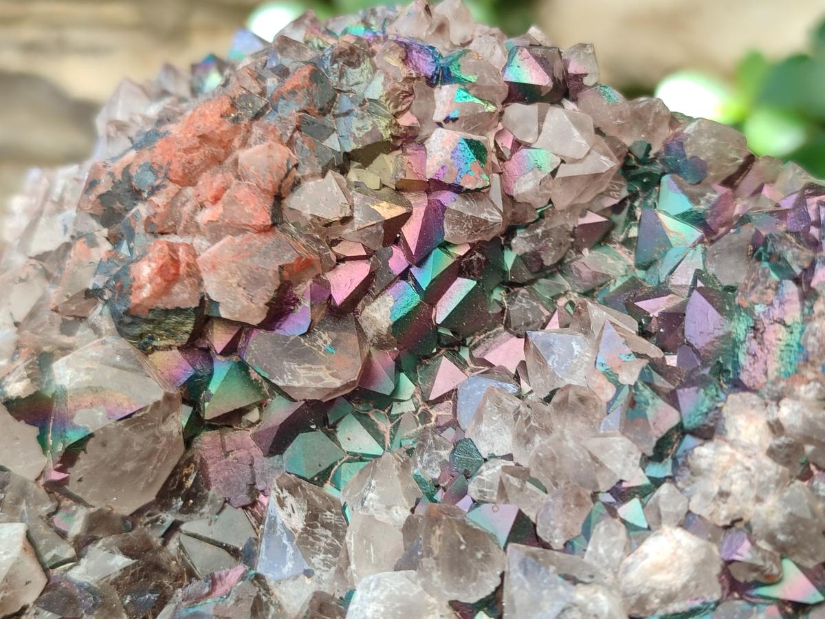 Natural XL Blacknite with Smokey Quartz Cluster x 1 From Madagascar