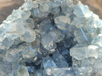 Natural Blue Celestite Specimens x 2 From Sakoany, Madagascar