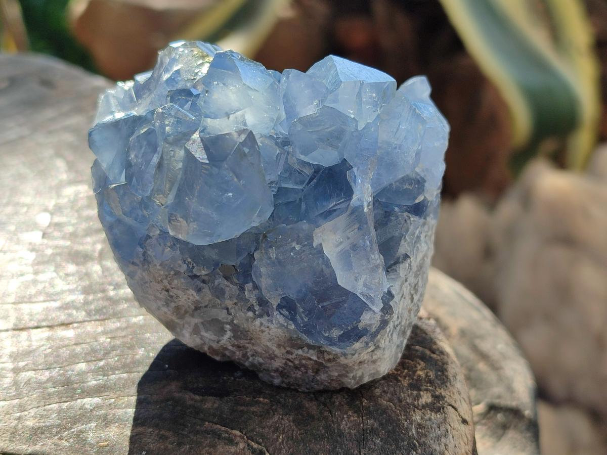 Natural Blue Celestite Specimens x 2 From Sakoany, Madagascar