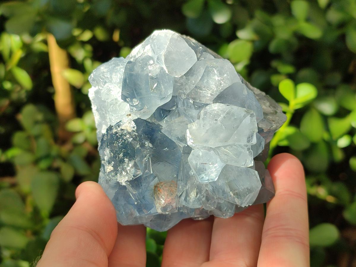 Natural Blue Celestite Specimens x 2 From Sakoany, Madagascar