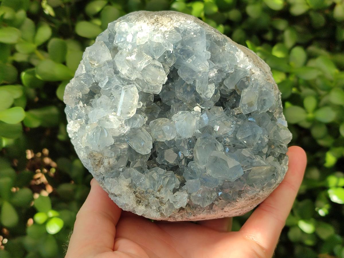 Natural Blue Celestite Specimens x 2 From Sakoany, Madagascar