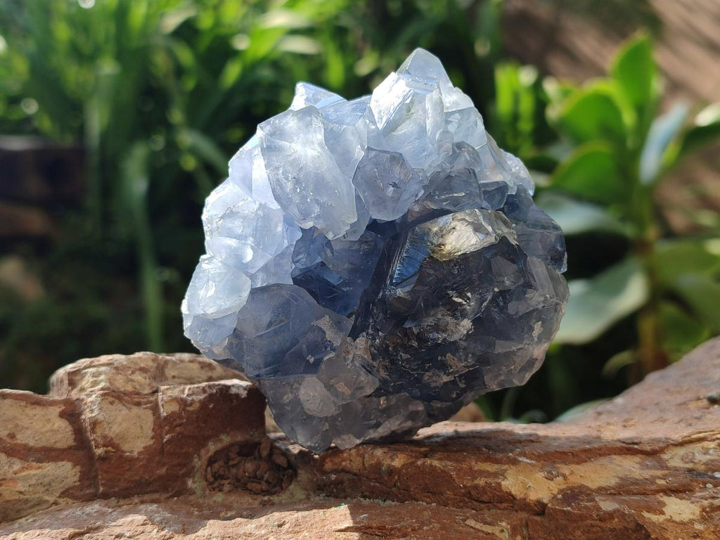 Natural Blue Celestite Specimens x 2 From Sakoany, Madagascar