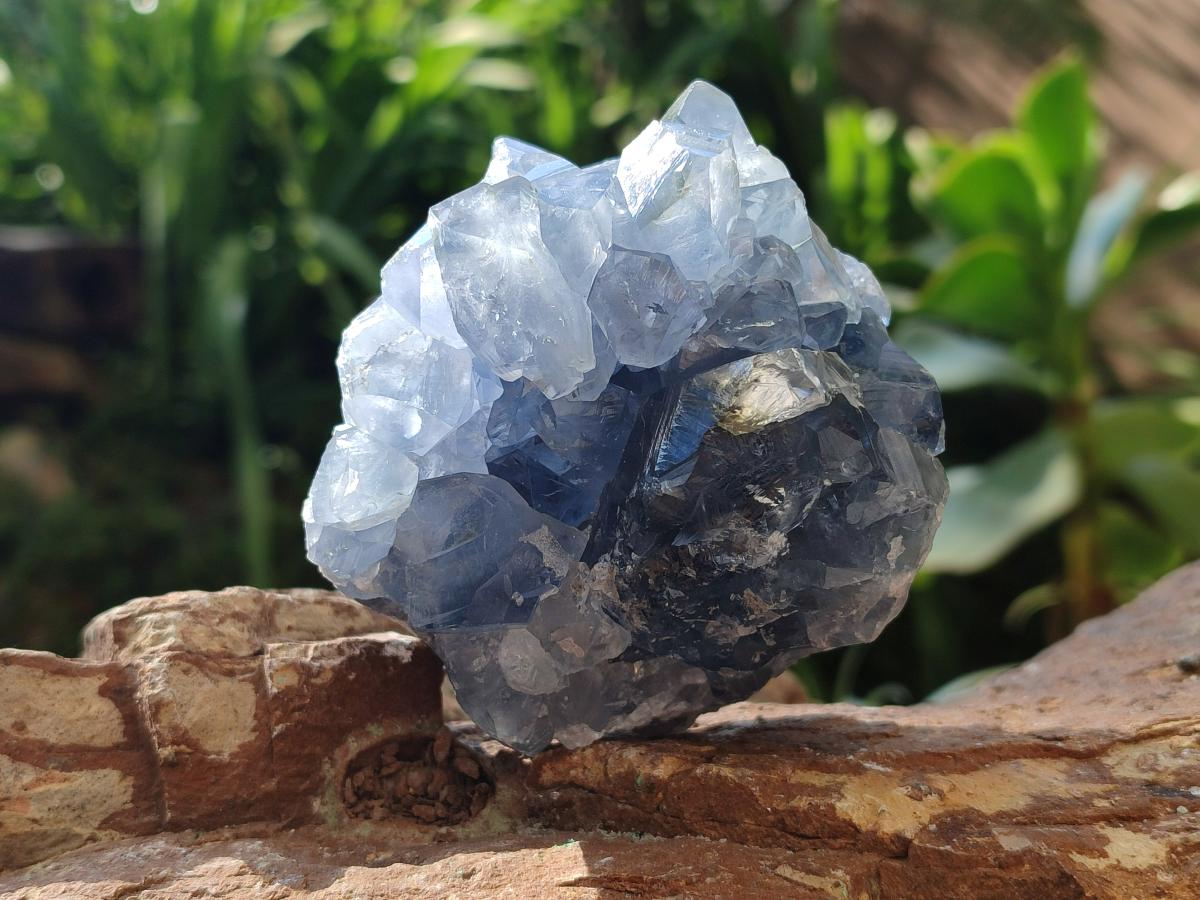 Natural Blue Celestite Specimens x 2 From Sakoany, Madagascar