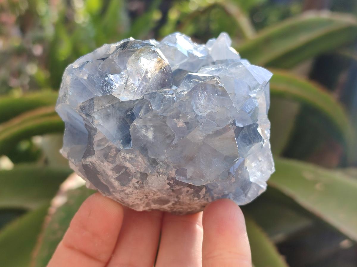 Natural Blue Celestite Specimens x 2 From Sakoany, Madagascar