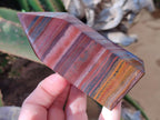 Polished Banded Tiger Iron Display Crystals x 3 From South Africa