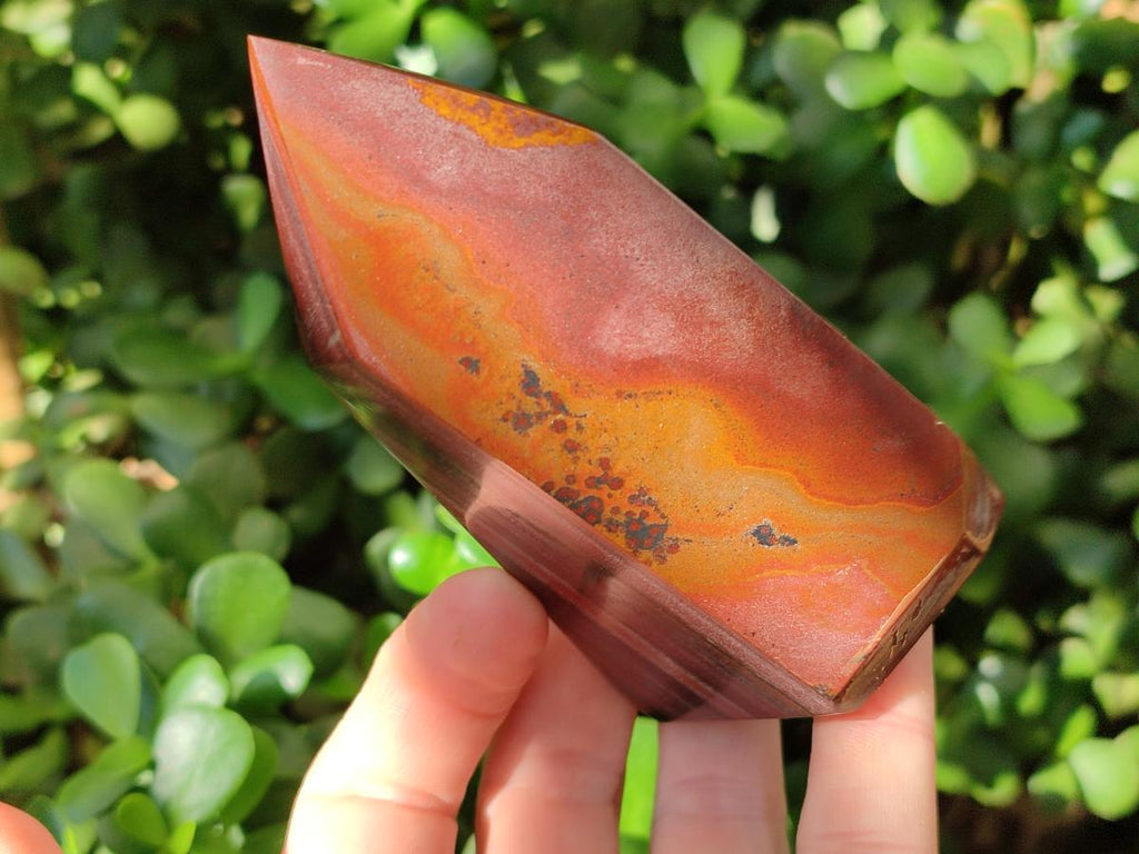 Polished Banded Tiger Iron Display Crystals x 3 From South Africa