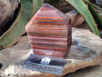 Polished Banded Tiger Iron Display Crystals x 3 From South Africa