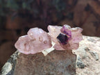 Natural Window Amethyst Crystals x 35 From Chiredzi, Zimbabwe