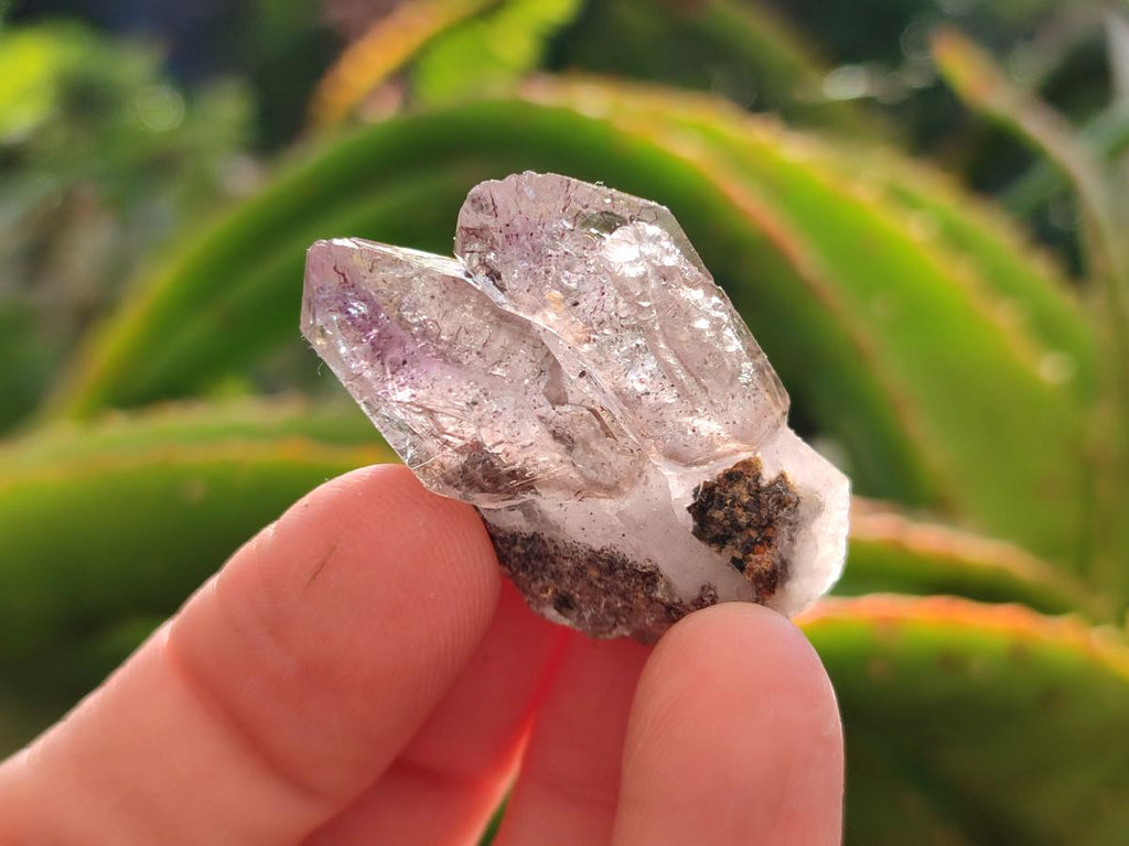 Natural Window Amethyst Crystals x 35 From Chiredzi, Zimbabwe