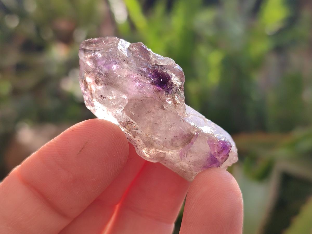 Natural Window Amethyst Crystals x 35 From Chiredzi, Zimbabwe