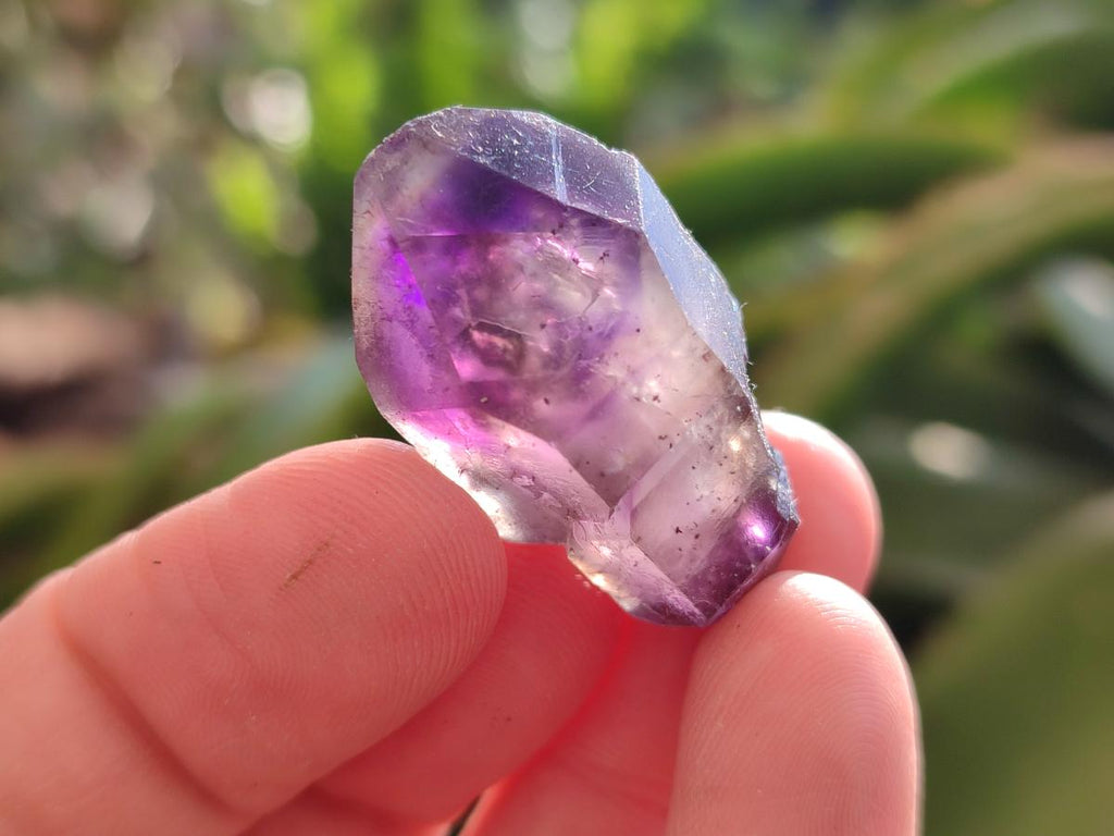 Natural Window Amethyst Crystals x 35 From Chiredzi, Zimbabwe