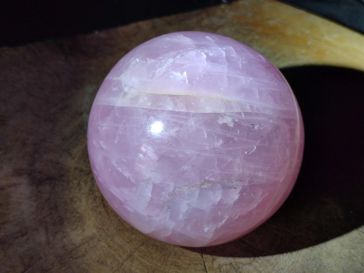 Polished Large Gemmy Star Rose Quartz Sphere x 1 From Madagascar