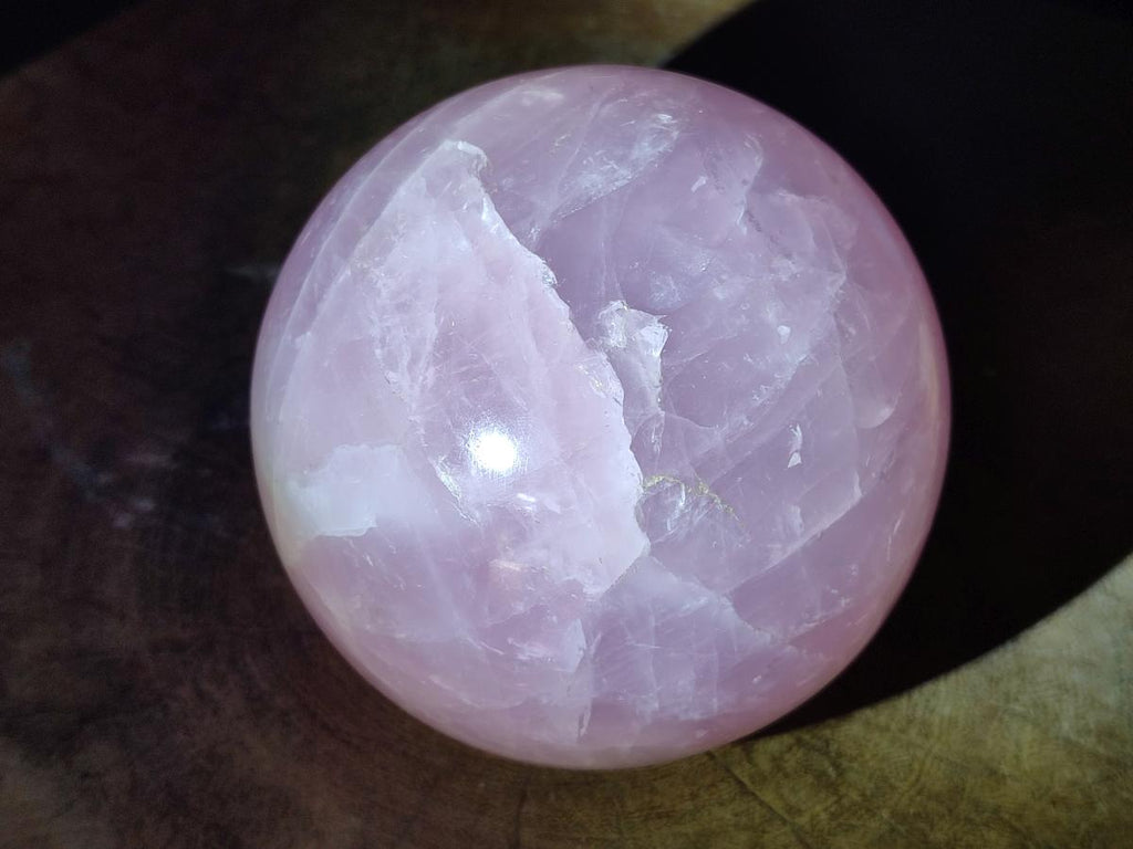 Polished Large Gemmy Star Rose Quartz Sphere x 1 From Madagascar