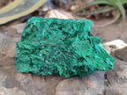 Natural Silky Malachite Specimens x 4 From Kasompe, Congo