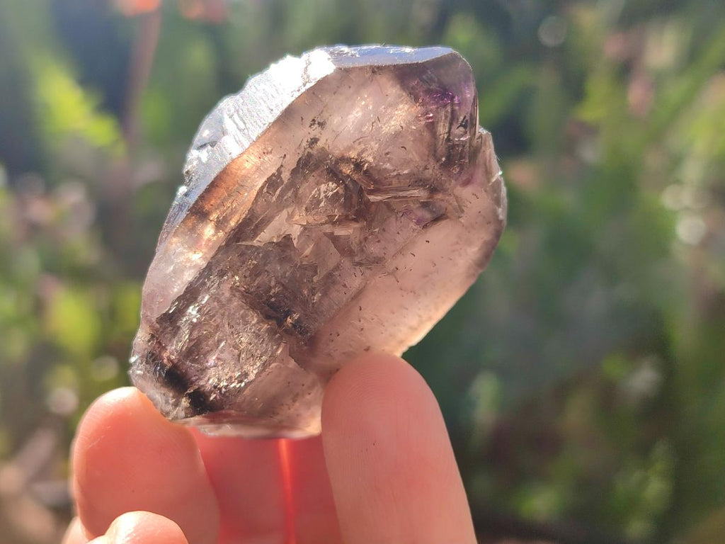 Natural Window Amethyst Crystals x 12 From Chiredzi, Zimbabwe