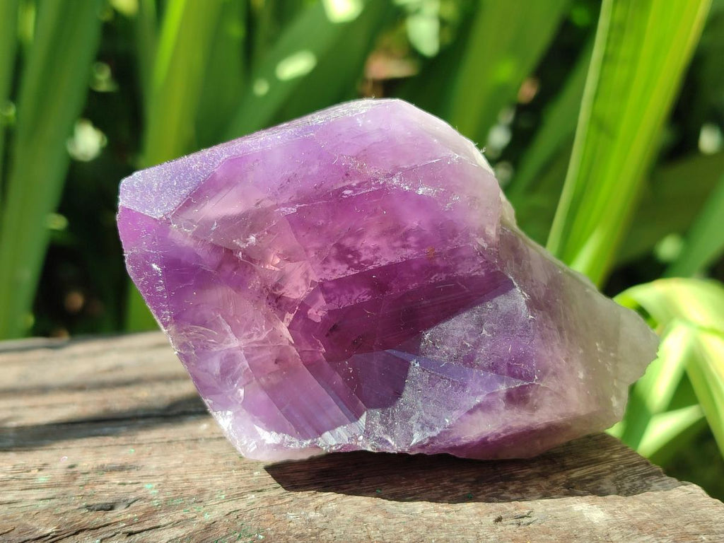 Natural Jacaranda Amethyst Single Crystals x 12 From Mumbwa, Zambia