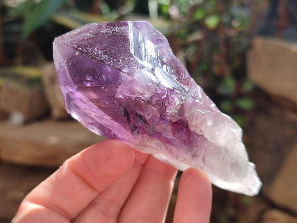 Natural Jacaranda Amethyst Single Crystals x 12 From Mumbwa, Zambia